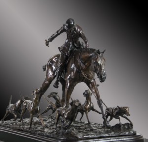 First Cast | Bronze Foxhunting Sculpture